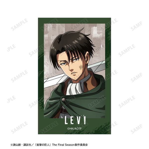 進撃の巨人　リヴァイ　イラストカード　特典　原画集　② 進撃の巨人リヴァイイラストカード特典原画集