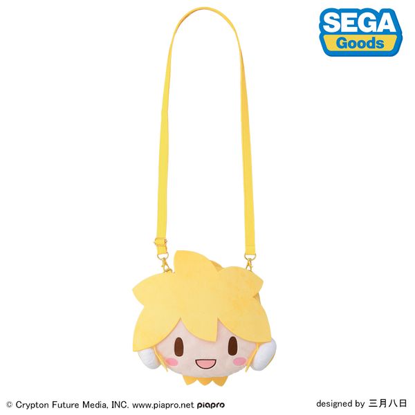 アパレル: 鏡音レン ふわぷち フェイスショルダーバッグ M: セガ