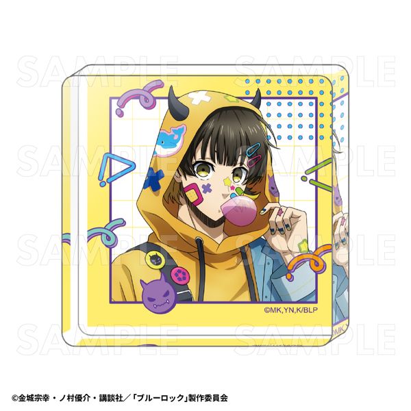 グッズ: ブルーロック でびデコパーカー ミニアクリルブロック