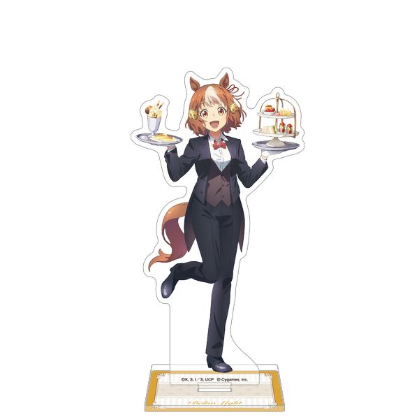 聖蹄祭へようこそ！トレセン学園メイド喫茶　バッジ　ベルノライト　30点 アニメ『ウマ娘 シンデレラグレイ』 ステッカー／ベルノライト