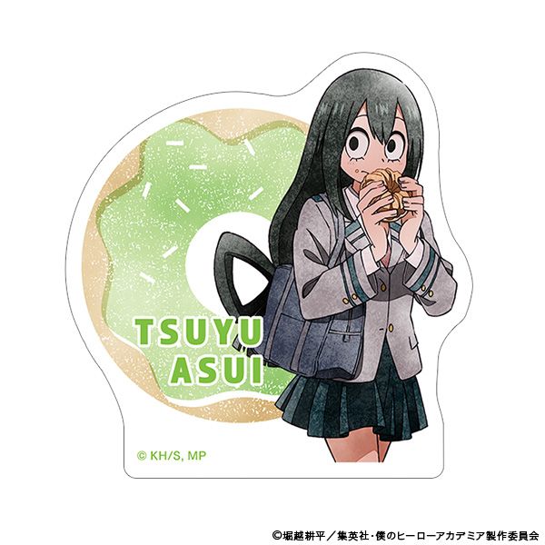 ヒロアカ 蛙吹梅雨 アテンションステッカー ヒロアカ 蛙吹梅雨 アテンションステッカー（Amazon.co.jp