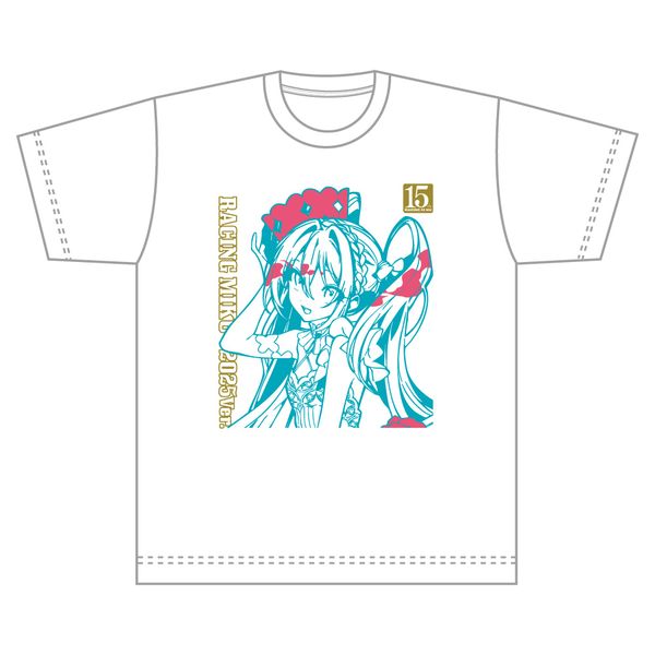 レーシングミク 2010 Tシャツ 新品未開封 Mサイズ アパレル: レーシングミク 15th ”Rhapsody” 2010-2025 Tシャツ