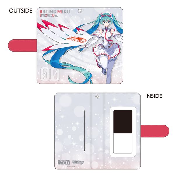 初音ミク レーシングVer.SPA 2025応援Ver. 手帳型スマートフォンケース