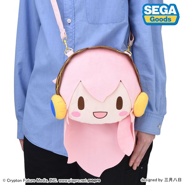 巡音ルカ ふわぷち フェイスショルダーバッグ M