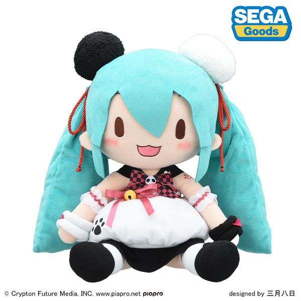 初音ミク パンダ饅頭 ふわぷち ぬいぐるみ LL