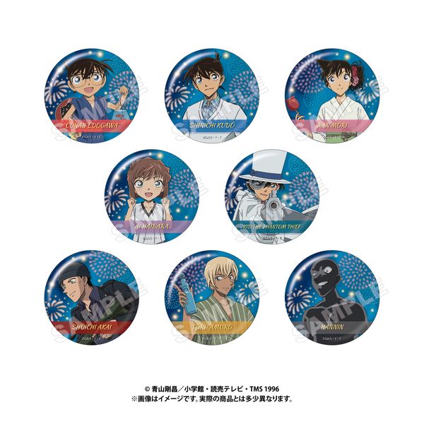 名探偵コナン 箔押し缶バッジコレクション 夏夜シリーズ 【1BOX】
