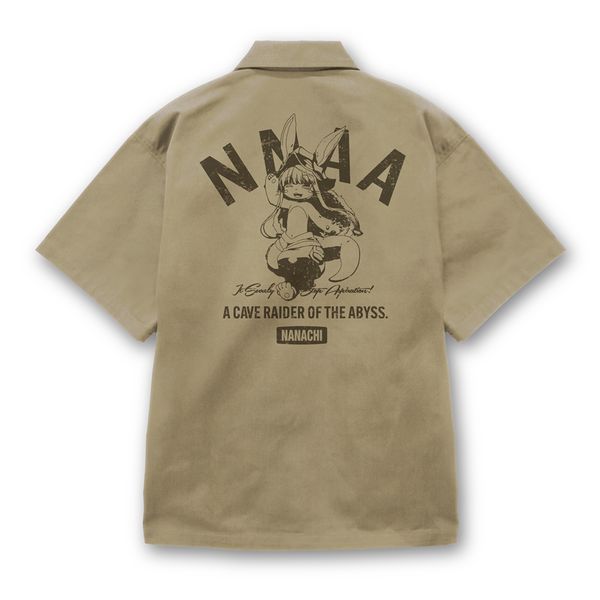メイドインアビス 烈日の黄金郷 ナナチ ワークシャツ SAND KHAKI XXL