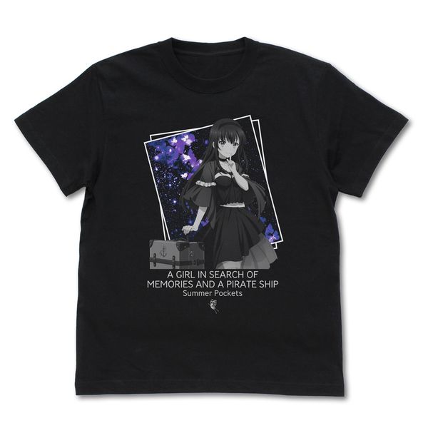 アパレル: Summer Pockets 久島鴎 Tシャツ BLACK M: コスパ