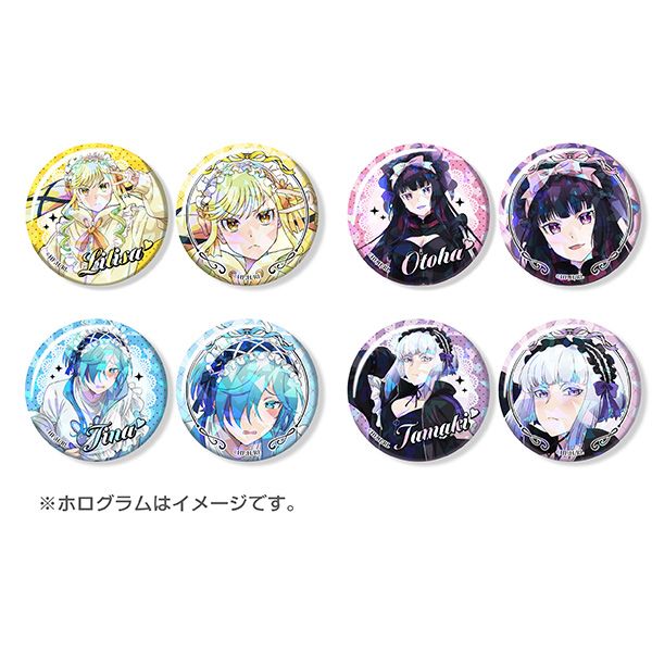 ロックは淑女の嗜みでして　院瀬見ティナ　缶バッジ　48個セット　ロックレディ