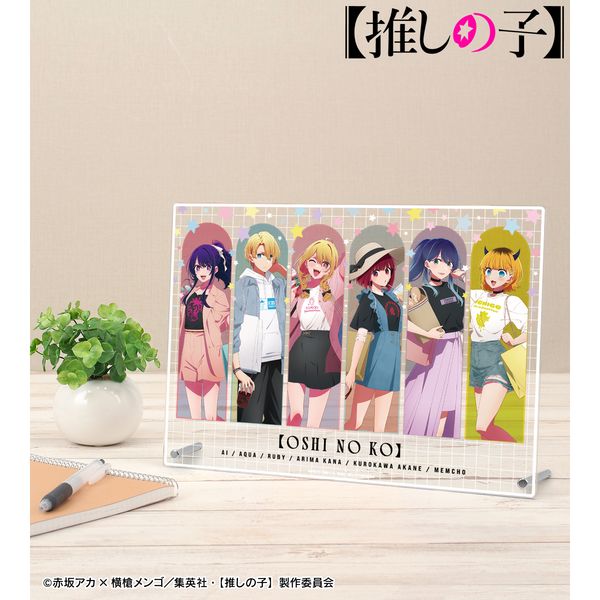 あんじゅう 3 メロンブックス 描き下ろしアクリルパネル グッズ: 【推しの子】 描き下ろし 集合 ショッピングver. A4