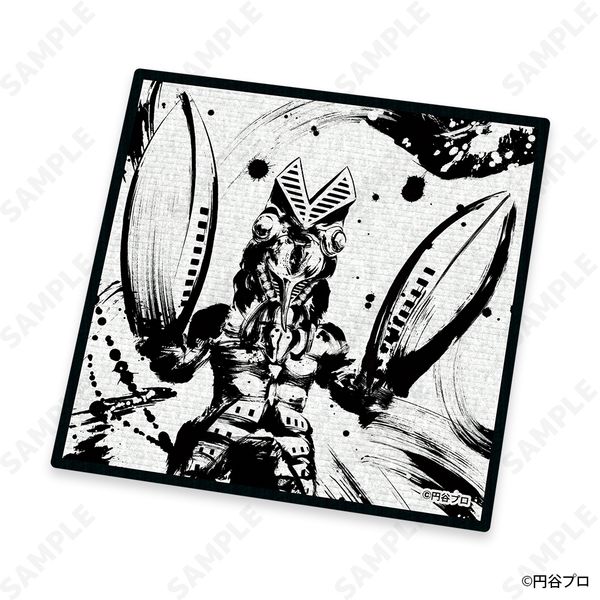 ウルトラ怪獣 墨絵風コレクション ウォッシュタオル 1.バルタン星人