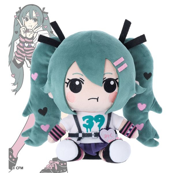 グルーミー　初音ミク　マスコット　レア 初音ミクシリーズ モアプラスくっつきぬいぐるみ“桜ミク