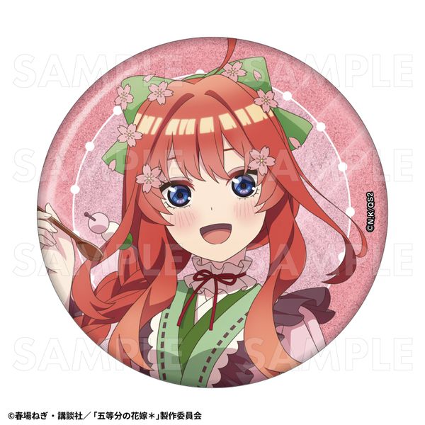 五等分の花嫁　バッジ　五月　ドレス グッズ: 五等分の花嫁＊ 和パフェドレスver. 76mmグリッター缶