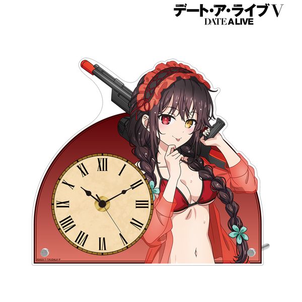 デート・ア・ライブV 描き下ろし 時崎狂三 デート・ア・バカンスver. アクリルスタンド時計
