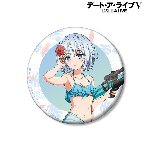 デート・ア・ライブV 描き下ろし 鳶一折紙 デート・ア・バカンスver. 100mm缶バッジ