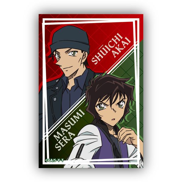 名探偵コナン スクエア型缶バッジVol.3 赤井秀一＆世良真純