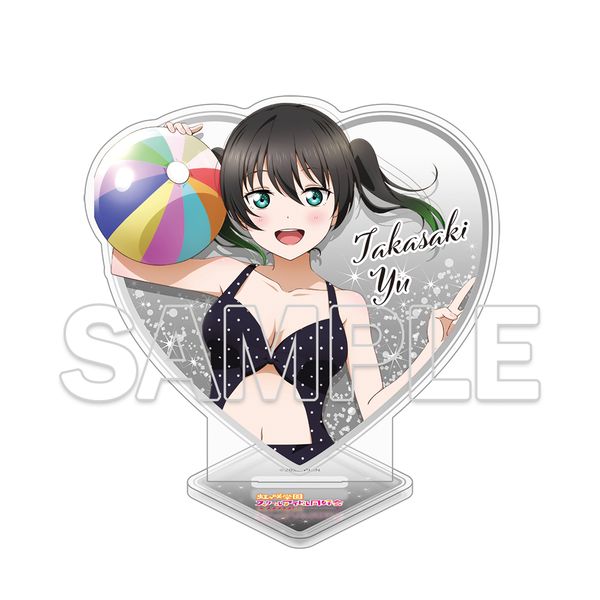ラブライブ！虹ヶ咲学園スクールアイドル同好会 ハート型ラメ入りアクリルスタンド 高咲侑
