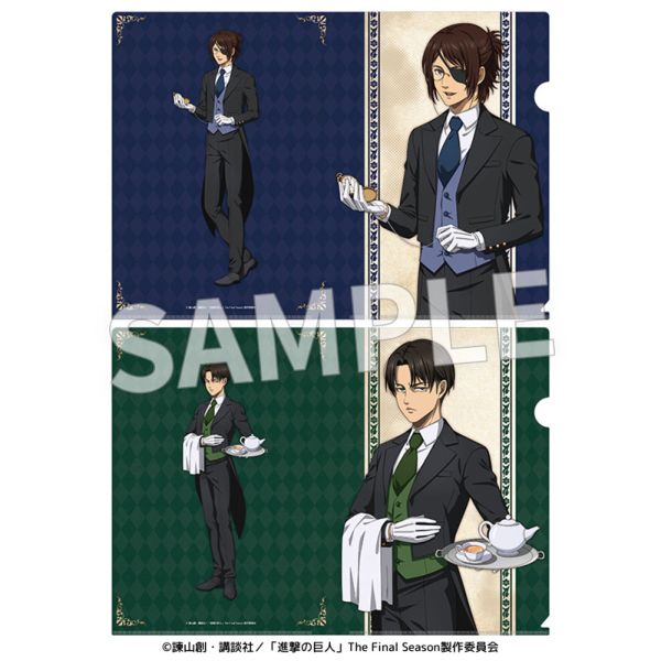 進撃の巨人 クリアファイル リヴァイ ハンジ TSUTAYA 特典 進撃の巨人 クリアファイル リヴァイ ハンジ TSUTAYA 特典 進撃