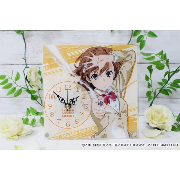 グッズ: とある科学の超電磁砲T アクリル置時計: シーズナルプランツ