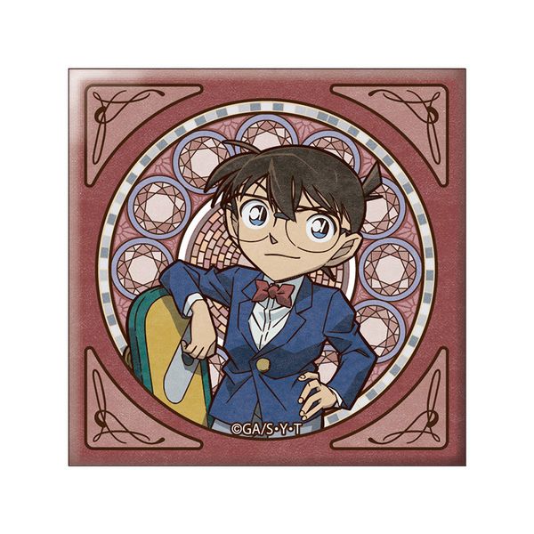 グッズ: 名探偵コナン アールヌーボーシリーズスクエア缶バッジ