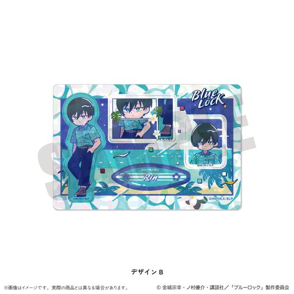 ブルーロック ホログラムステッカーシート にゅ〜とろ 第2弾 B 糸師凛