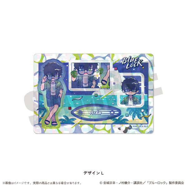 ブルーロック ホログラムステッカーシート にゅ〜とろ 第2弾 L オリヴァ・愛空