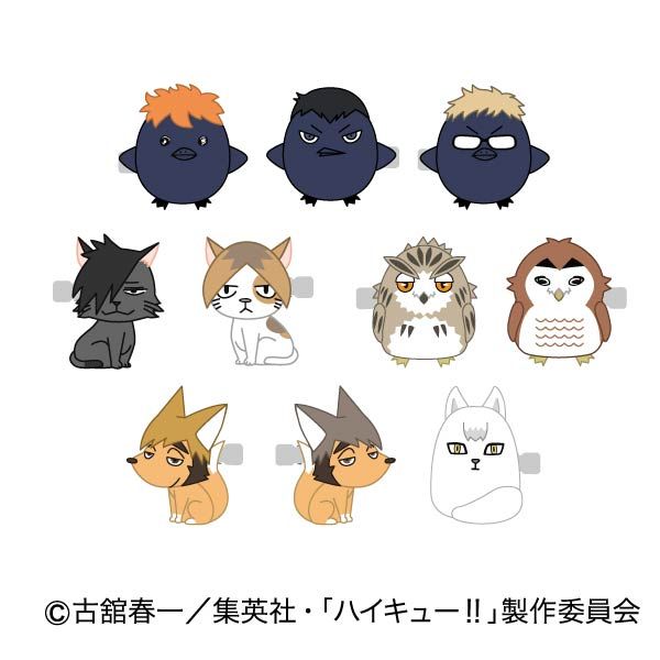 ハイキュー!! ぬいぐるみヘアクリップ 【1BOX】