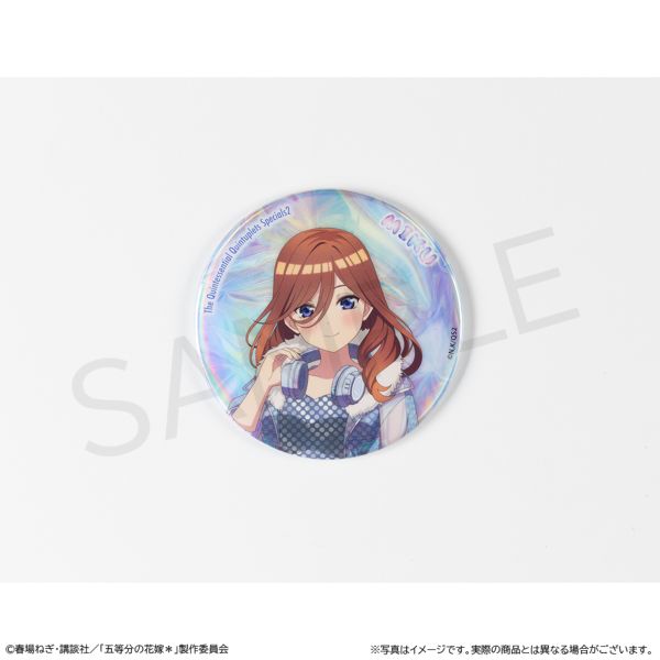 【事後通販】 五等分の花嫁* おおきなキラキラ缶バッジ 中野三玖