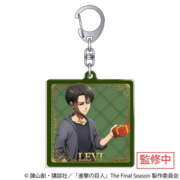 中古】雑貨 リヴァイ キーホルダー 「進撃の巨人×鬼頭祈×アニ中