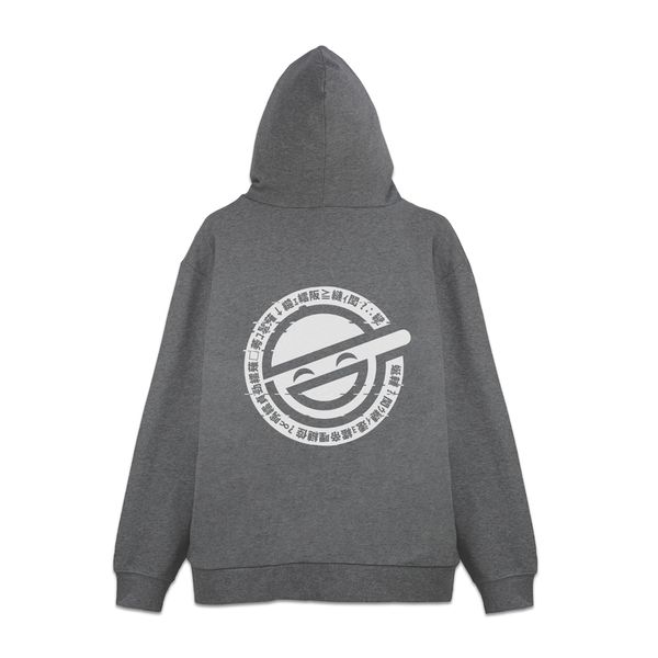 攻殻機動隊 STAND ALONE COMPLEX 笑い男 ジップパーカー MIX GRAY M