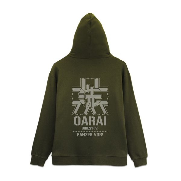 ガールズ&パンツァー 最終章 大洗女子学園 ジップパーカー Ver.3.0 MOSS XXL