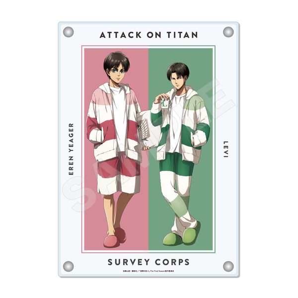 進撃の巨人 ルームウェアver. ツインアクリルボード 01 パジャマ