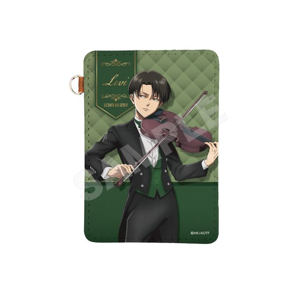 進撃の巨人 四重奏ver. レザーパスケース 03 リヴァイ