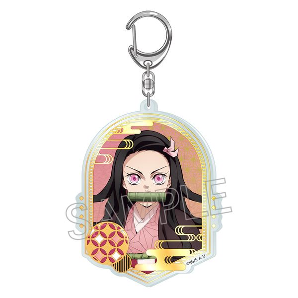 鬼滅の刃 箔押しアクリルキーホルダー 竈門禰豆子A