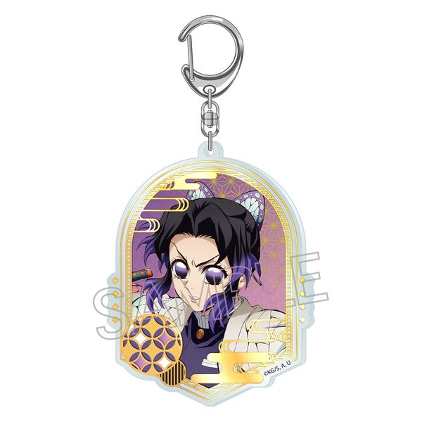 鬼滅の刃 箔押しアクリルキーホルダー 胡蝶しのぶ
