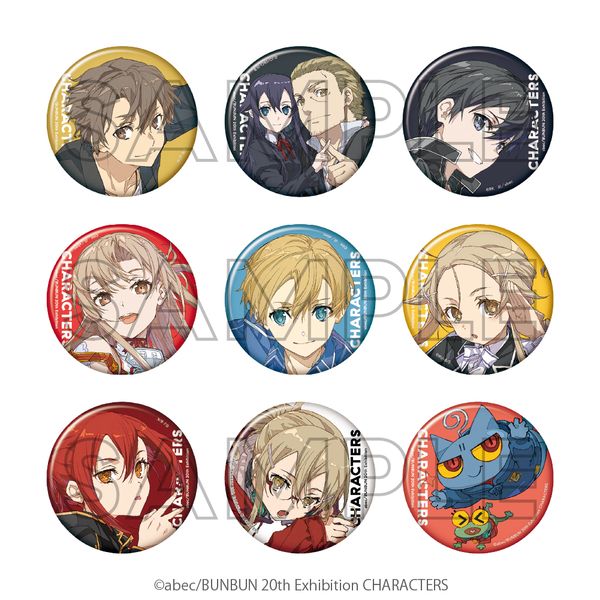 abec/BUNBUN 20th Exhibition CHARACTERS �g���[�f�B���O�ʃo�b�W Ver.A �y1�s�[�X�z