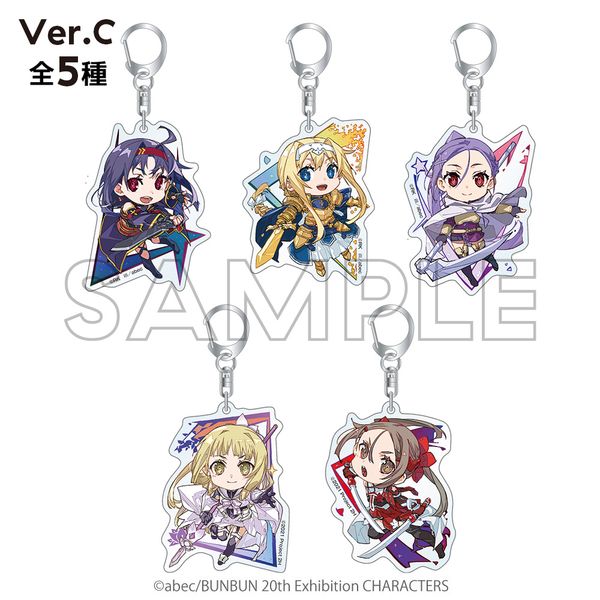 abec/BUNBUN 20th Exhibition CHARACTERS �g���[�f�B���O�~�j�L�����A�N�����L�[�z���_�[ Ver.C �y1�s�[�X�z