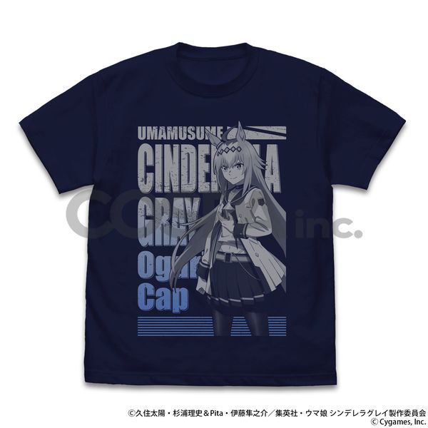 アパレル: ウマ娘 シンデレラグレイ オグリキャップ Tシャツ NAVY L