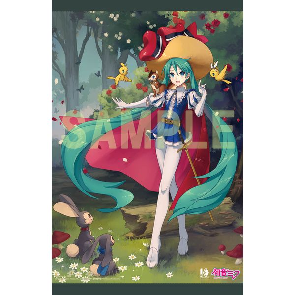 グッズ: 初音ミク×手塚治虫展 B2タペストリー リボンの騎士: キャラアニ｜キャラアニ.com